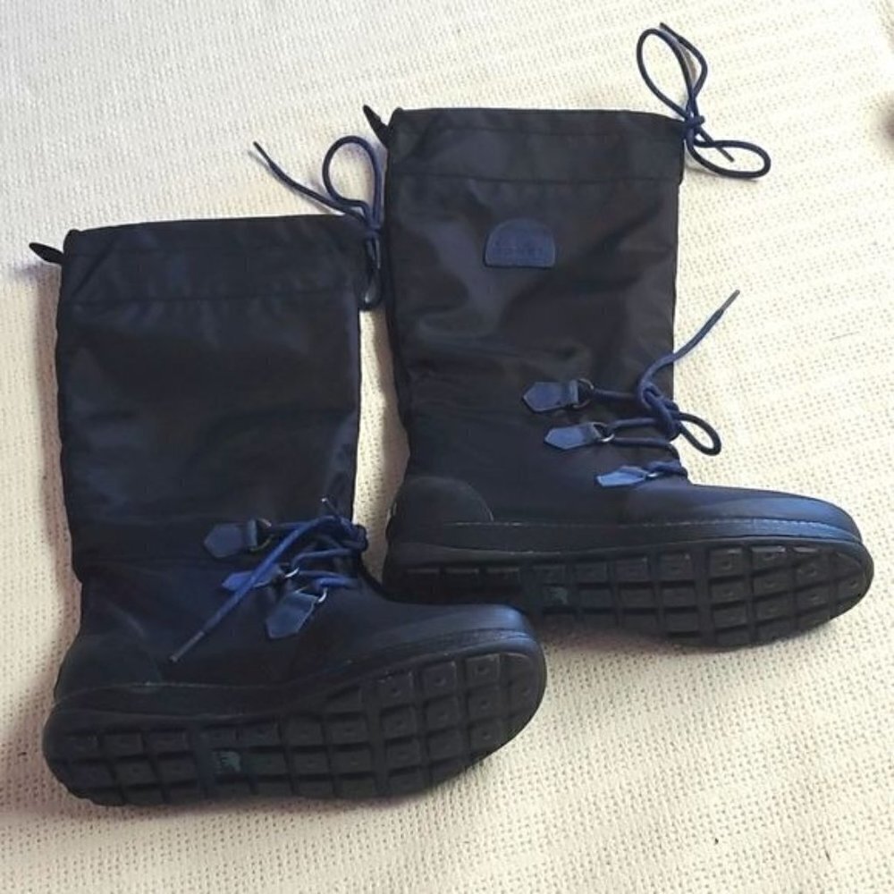 Sorel Waterproof Insulated Sz. 6 Black Winter Rain Boot